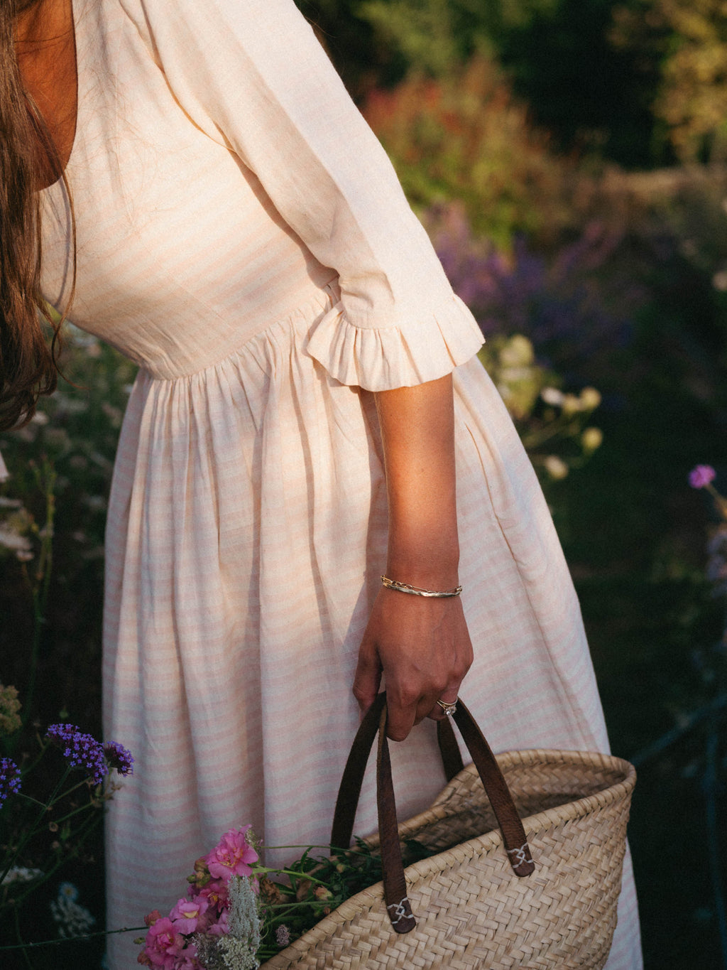 Pink and Cream Stripy Frock